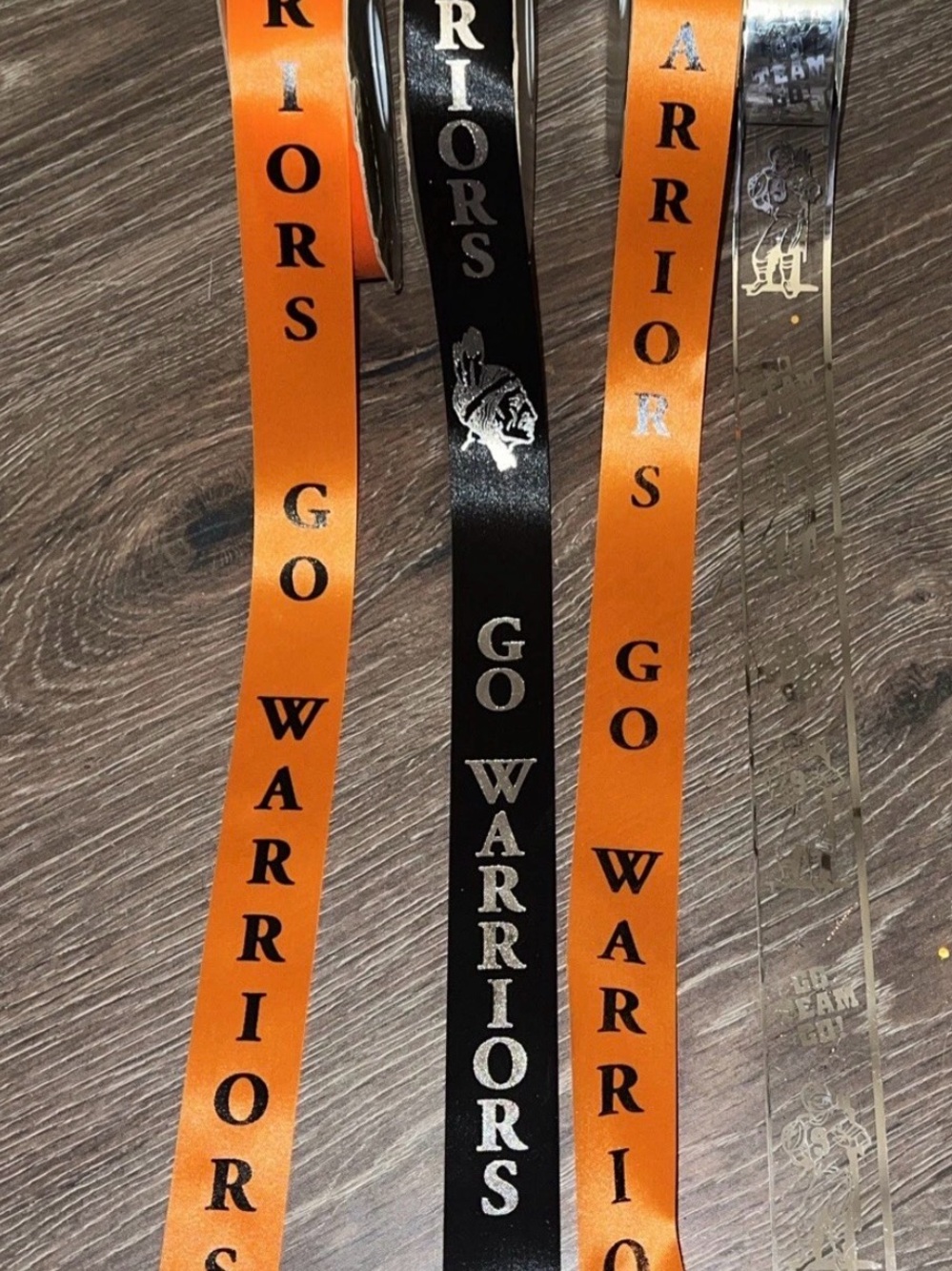 Go Warriors Ribbon Pack in Orange and Black #84